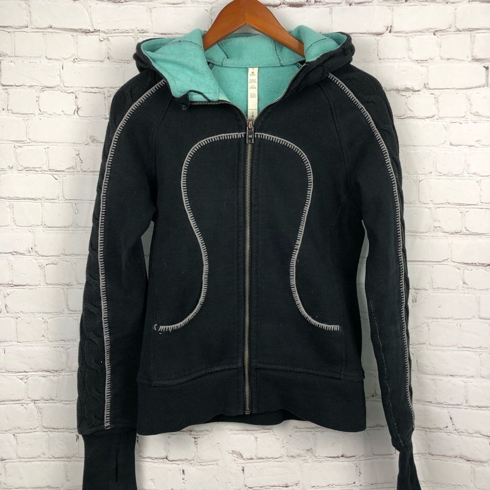 Lululemon Cable-knit Full Zip Jacket Women's Sz 6